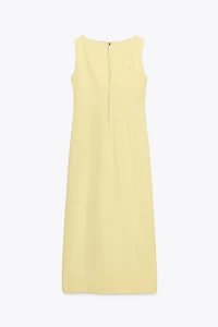 ZIPPED MIDI DRESS