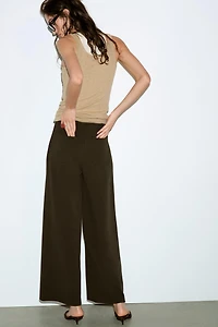 STRAIGHT LEG BUTTON PANTS