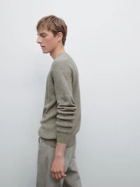 Pull en maille moulinée à col rond