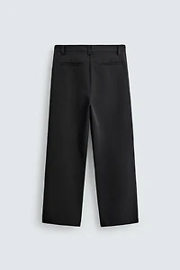 PLEATED WIDE FIT PANTS