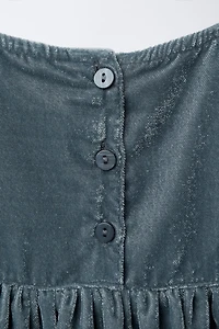 ROBE EN VELOURS BRODÉE