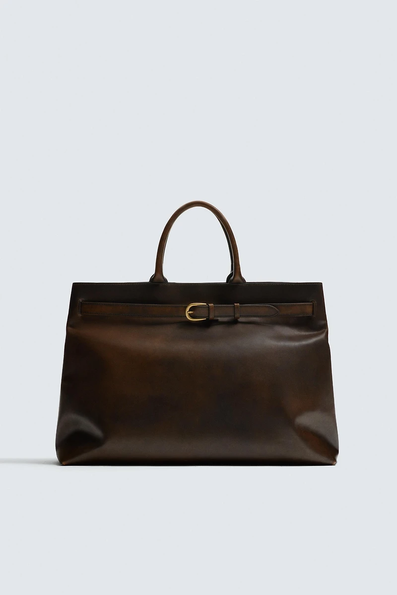 LEATHER HANDBAG
