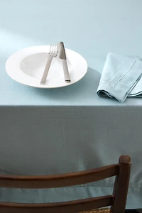 HEMSTITCHED COTTON TABLECLOTH