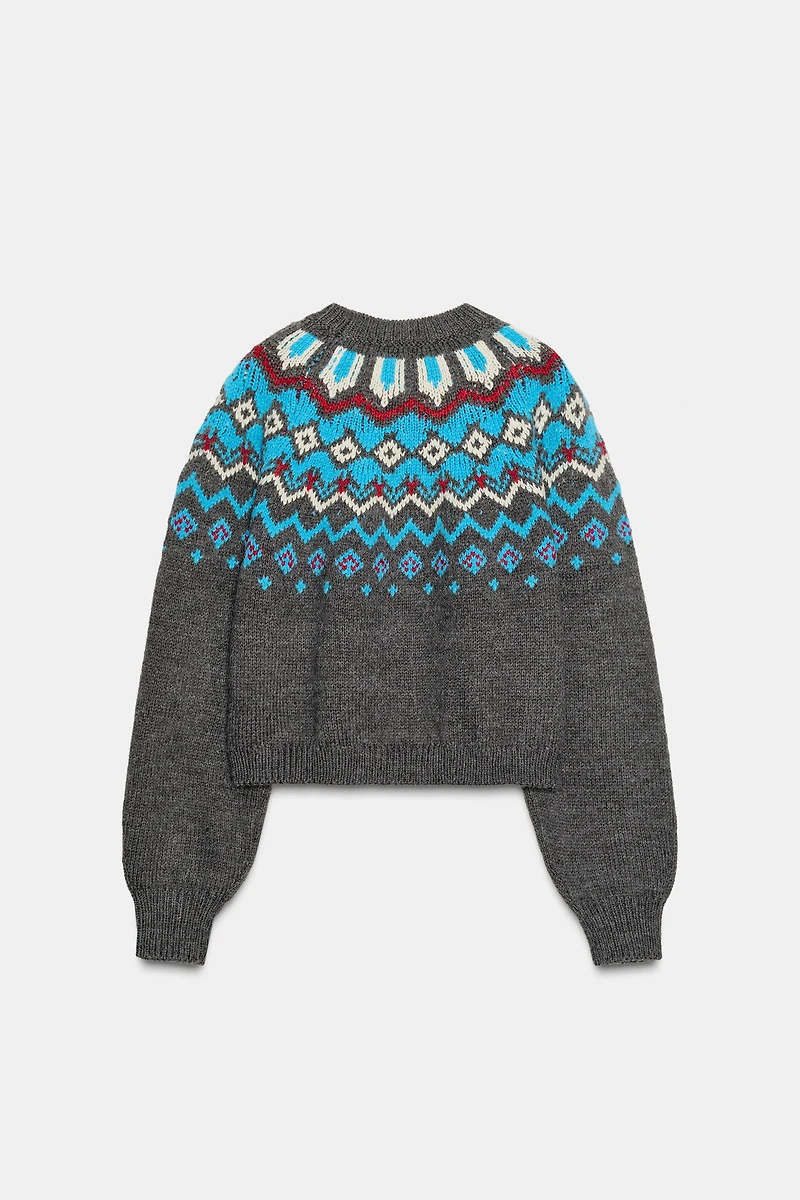 JACQUARD KNIT JUMPER