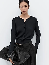 Cardigan avec boutons bijou