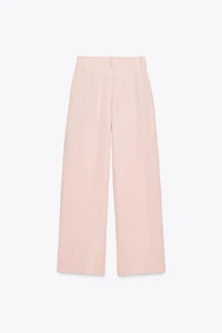 PLEATED WIDE LEG PANTS