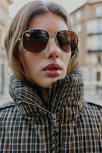 ANORAK MATELASSÉ À CARREAUX