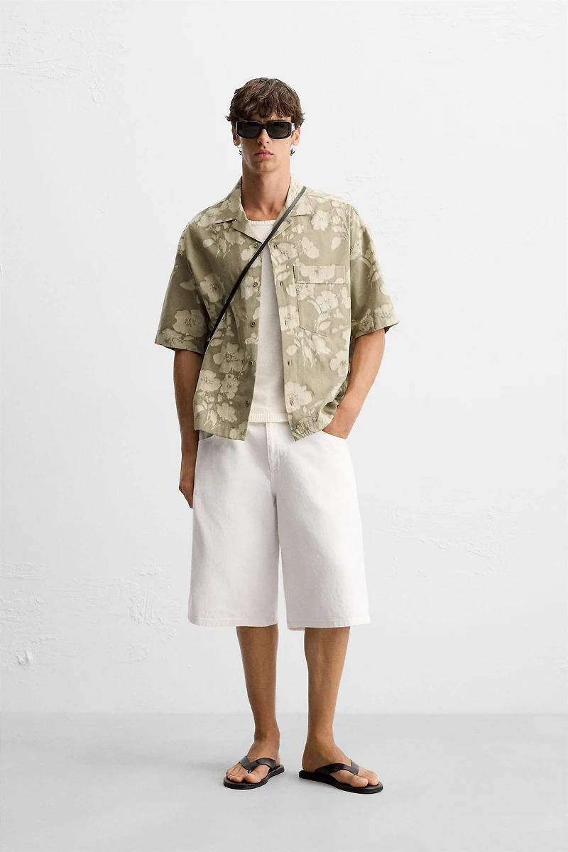 JACQUARD FLORAL SHIRT