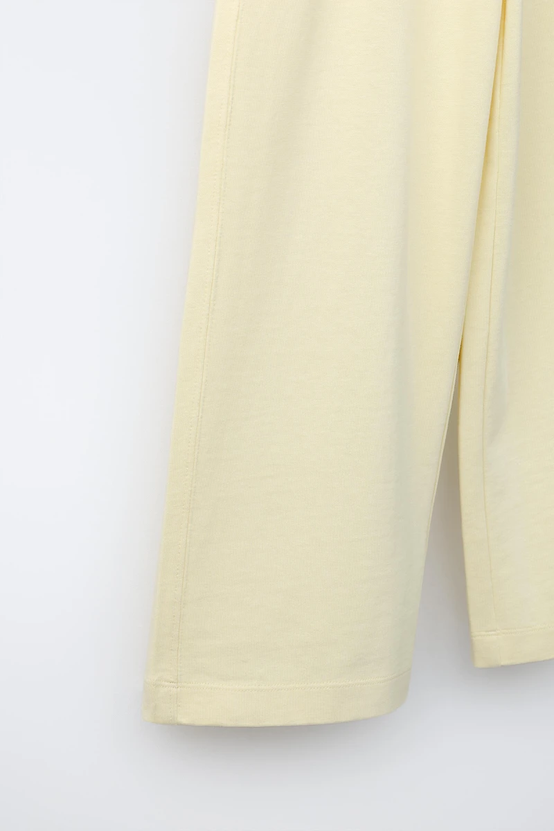 HEAVY JUMPER WIDE LEG PANTS