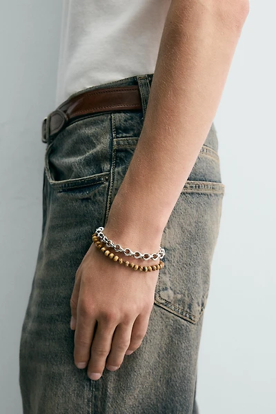 CONTRAST COMBO BRACELET 2-PACK
