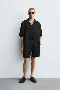 CHEMISE SATINÉE RELAXED FIT