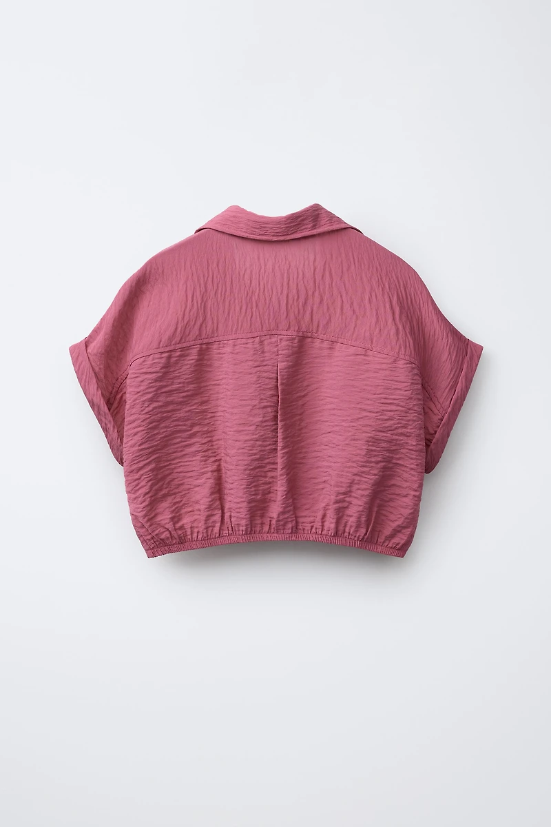 FLOWY SHIRT WITH ELASTIC