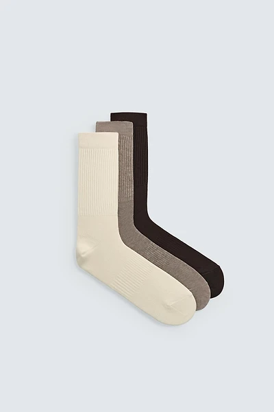 RIB SOCKS 3 PACK