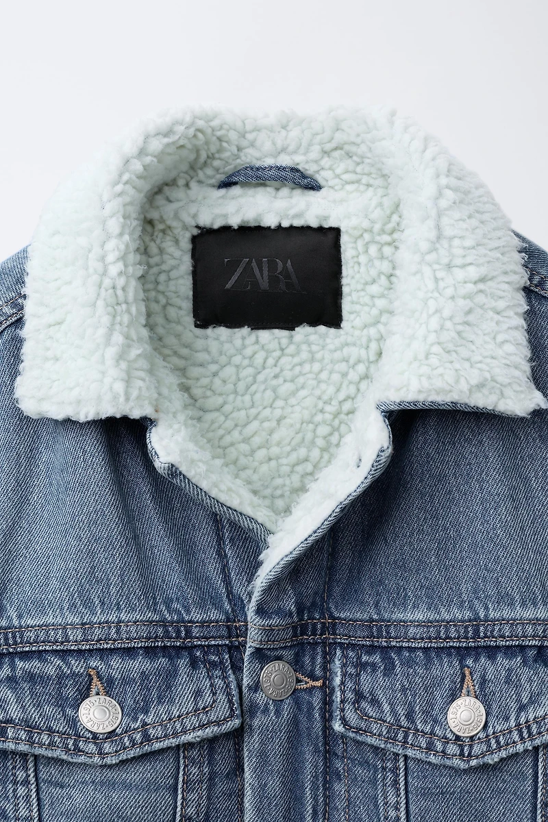 FLEECE DENIM JACKET