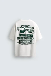 PRINTED TEXT T-SHIRT