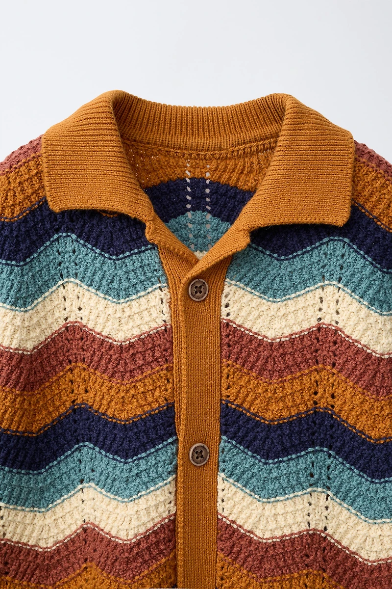 CROCHET KNIT SHIRT