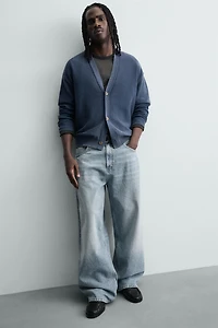 WASHED RELAXED FIT CARDIGAN