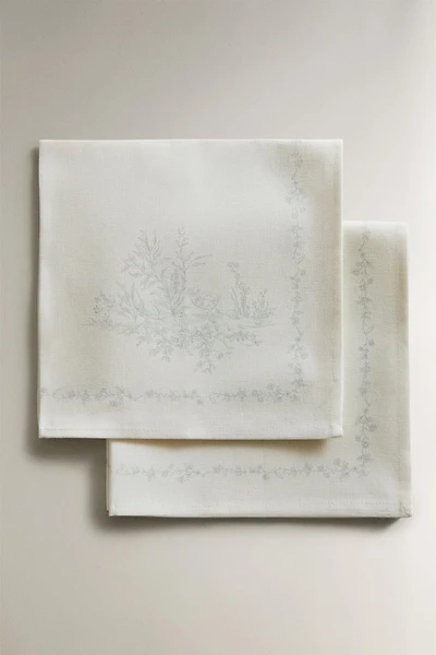 TOILE COTTON NAPKIN PACK (PACK OF 2)