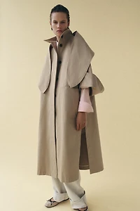 OVERSIZED TRENCH COAT WITH SCARF ZW COLLECTION LIMITED EDITION