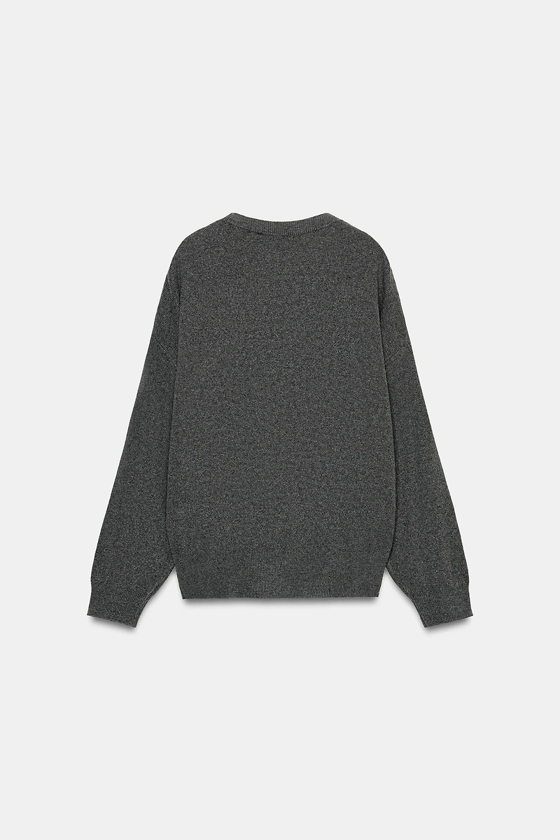 DEEP V-NECK KNIT JUMPER
