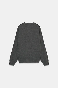 DEEP V-NECK KNIT JUMPER