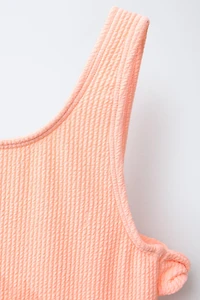 AGES 6-14 / CUT-OUT BOW ONE-PIECE SWIMSUIT