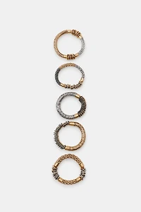 PACK OF 5 COMBINED ELASTIC BRACELETS