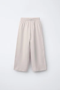 PANTALON À JAMBES LARGES INTERLOCK