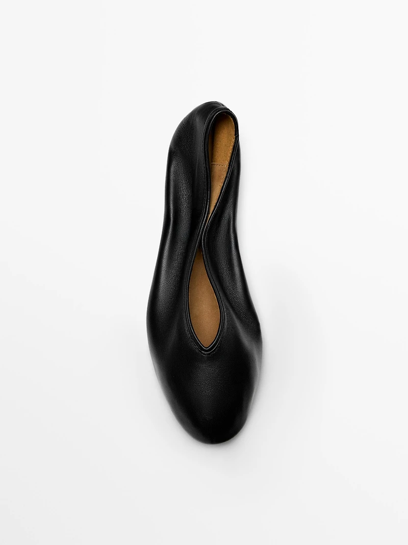 Soft leather ballerinas