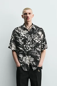 FLORAL PRINT RELAXED FIT SHIRT