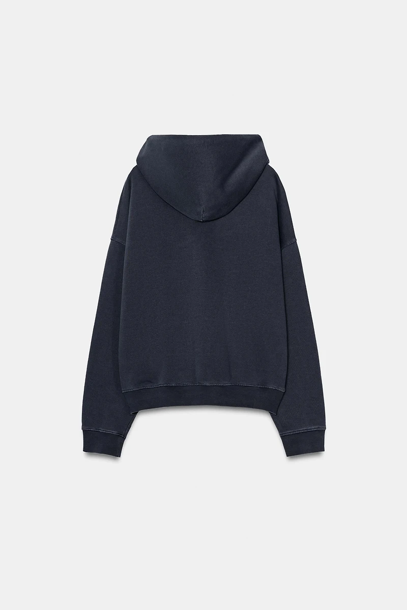 WASHED EFFECT HOODIE