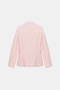 ZW COLLECTION PEPLUM POPLIN SHIRT