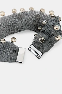 MESH CRYSTAL CHOKER
