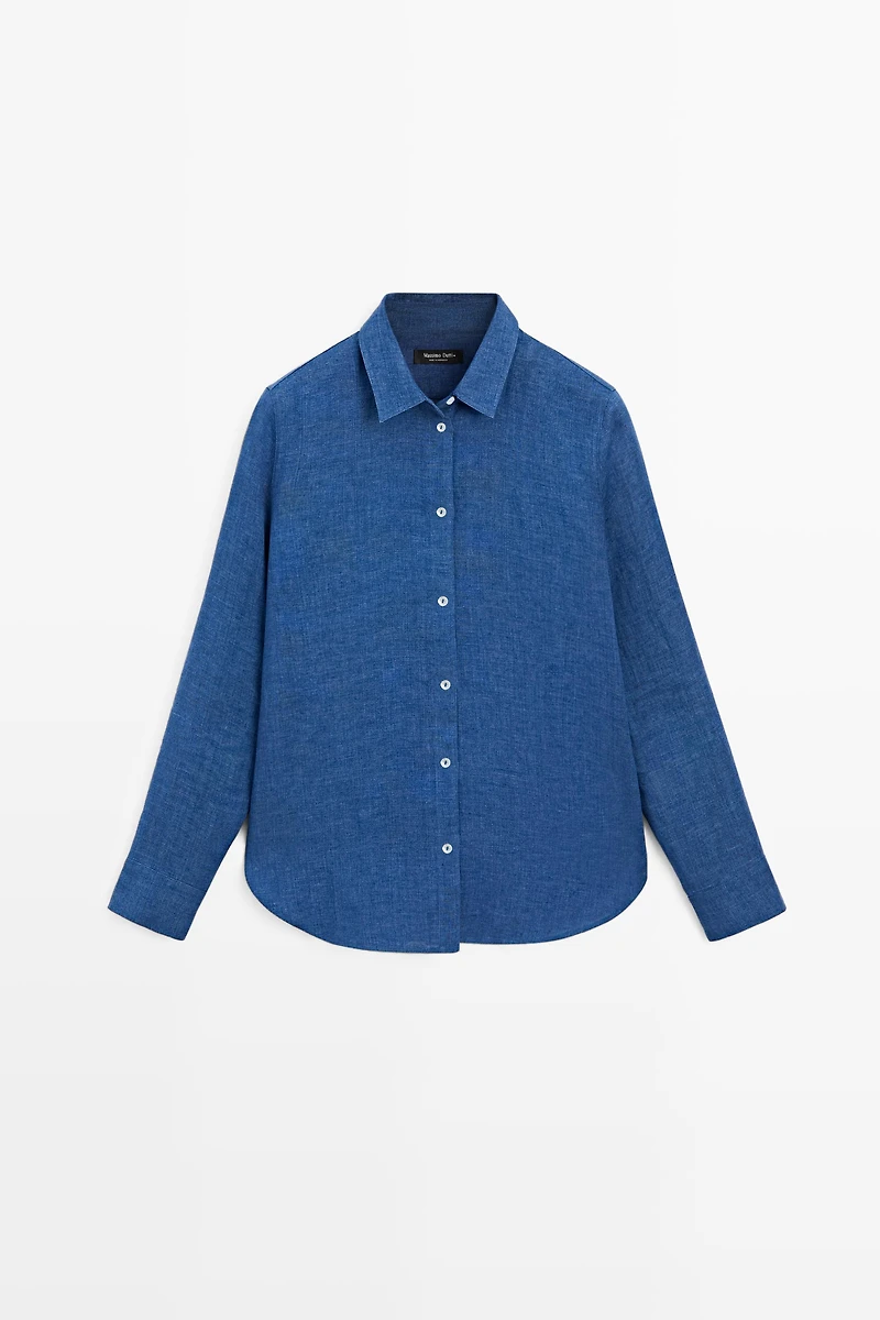 Flowing 100% linen shirt