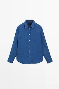 Flowing 100% linen shirt