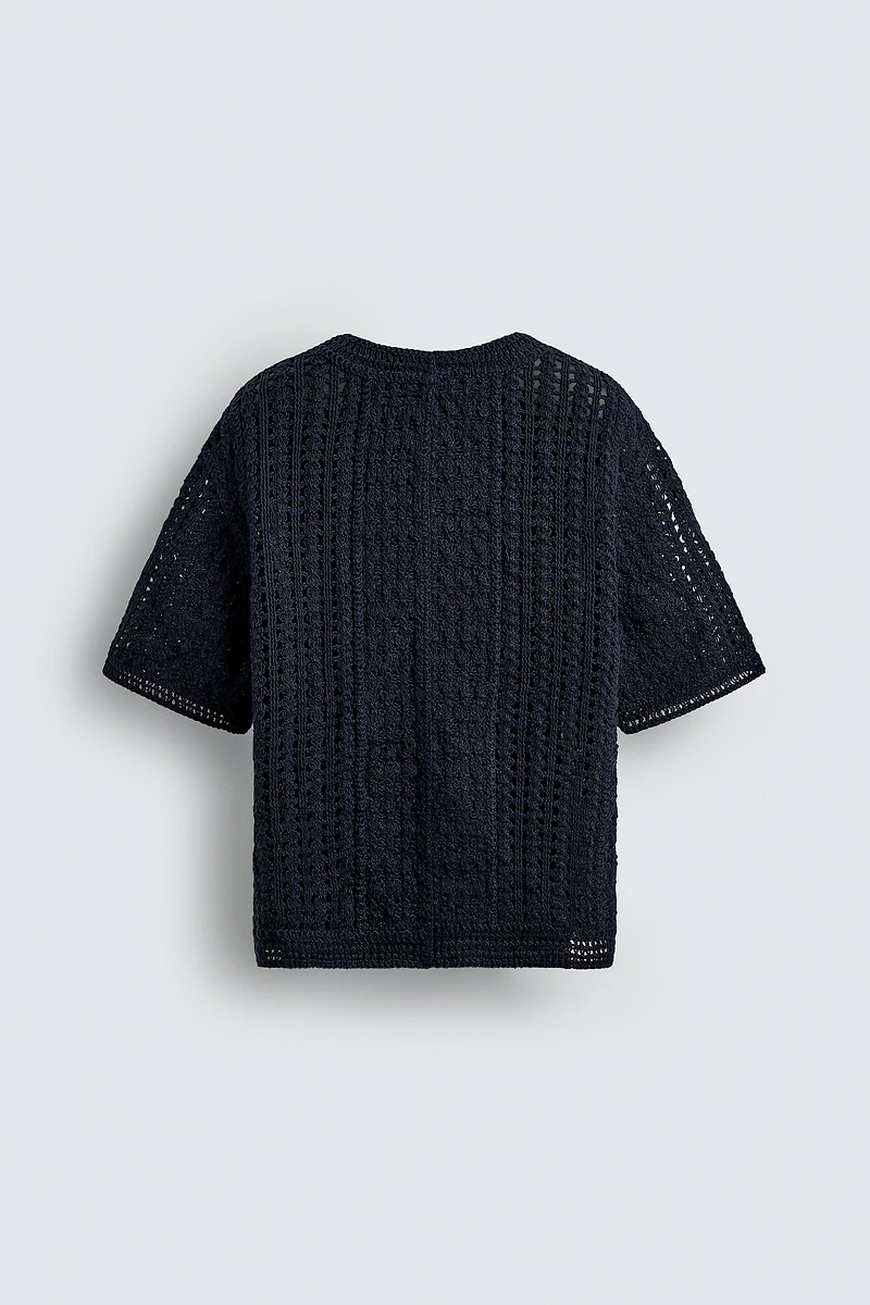 T-SHIRT STRUCTURÉ CROCHET