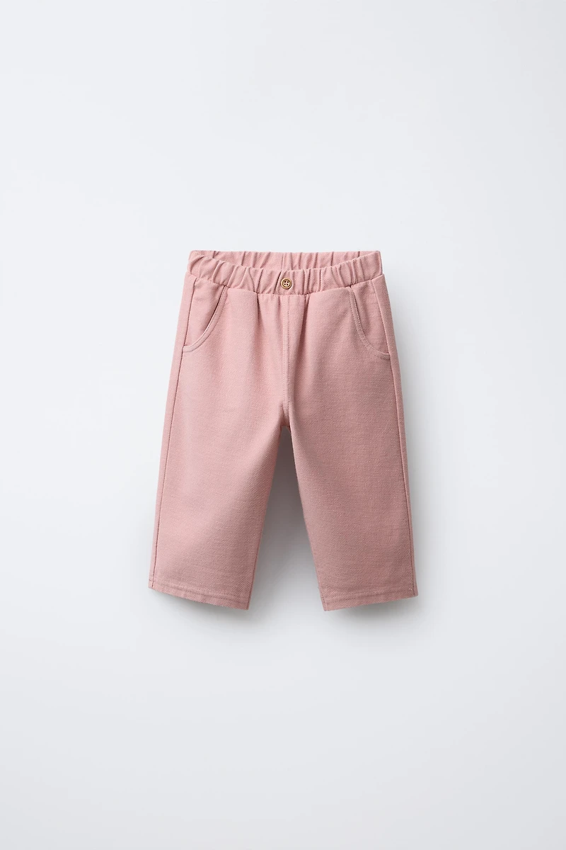 TWILL BUTTON PANTS