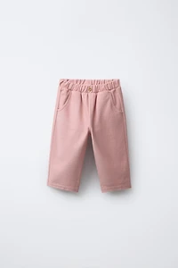 TWILL BUTTON PANTS