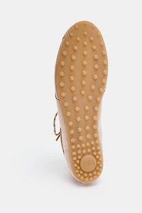 SPORTY LACE-UP BALLET FLATS