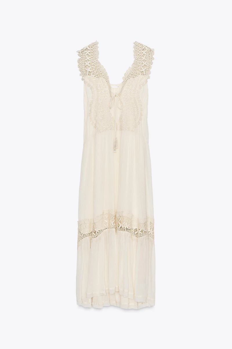 COMBINATION LACE SLIP DRESS