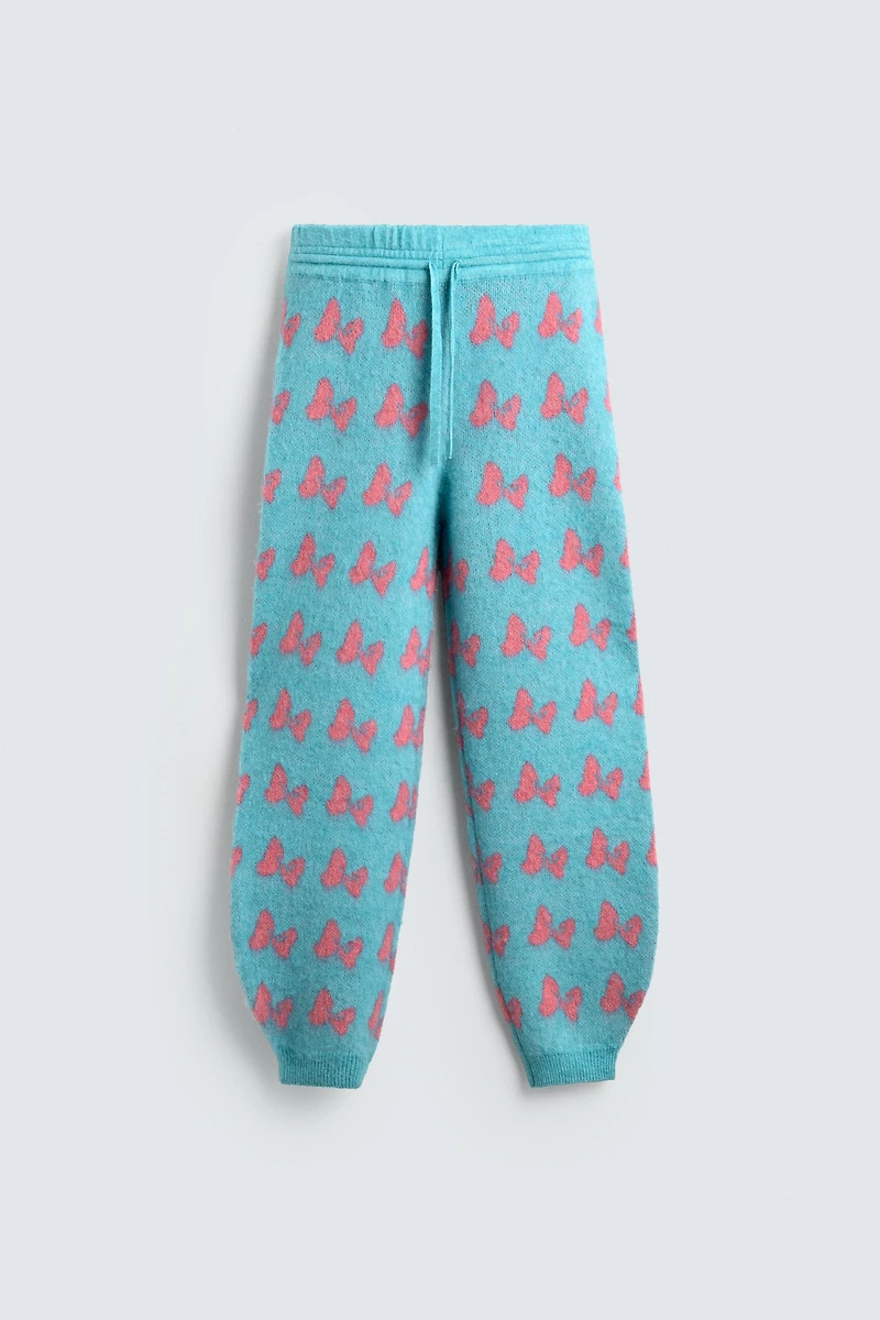 INTARSIA KNIT TROUSERS WITH TIES HARRY LAMBERT FOR ZARA X DISNEY
