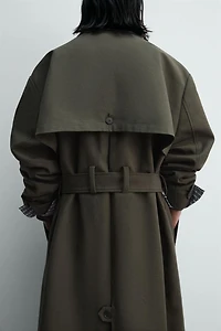 TRENCH COL CONTRASTE