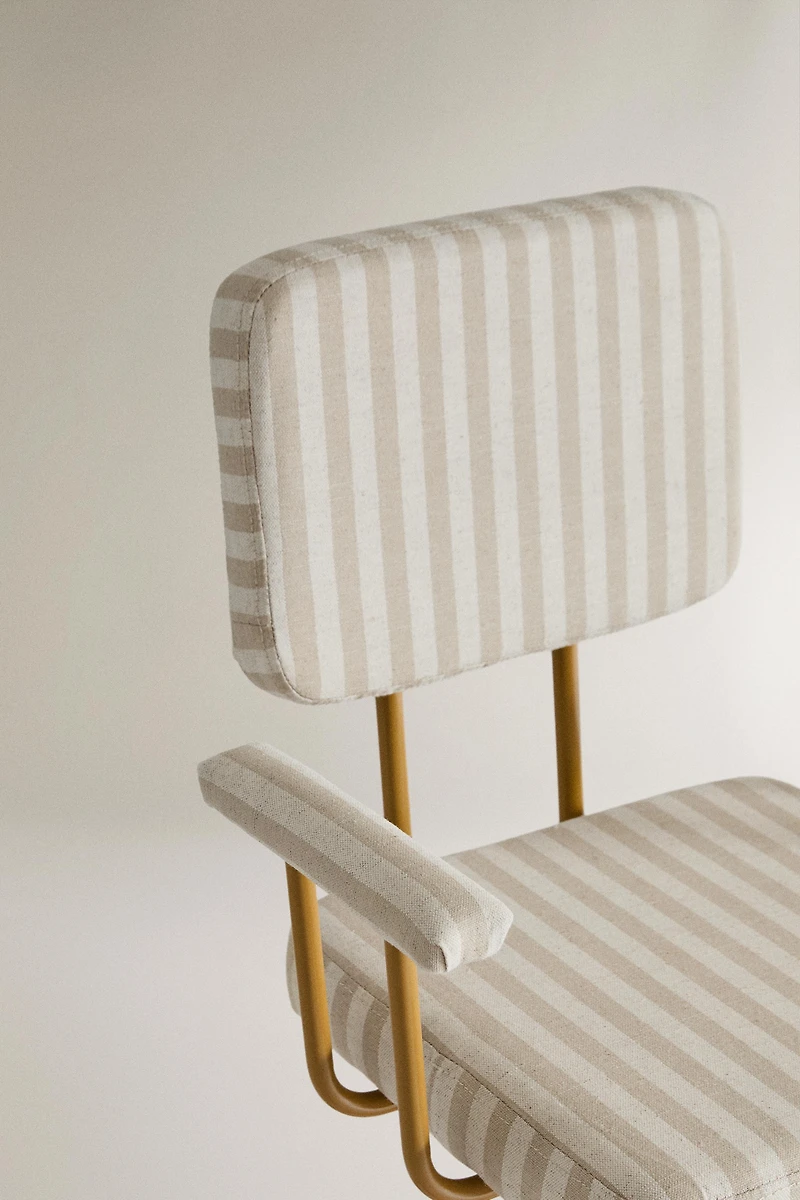 CHAISE DE BUREAU ENFANT ROUES MÉTAL