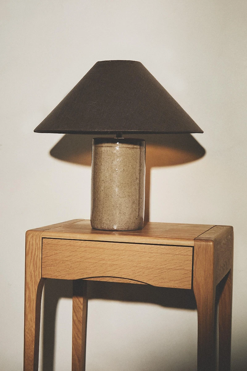 STONEWARE BASE TABLE LAMP