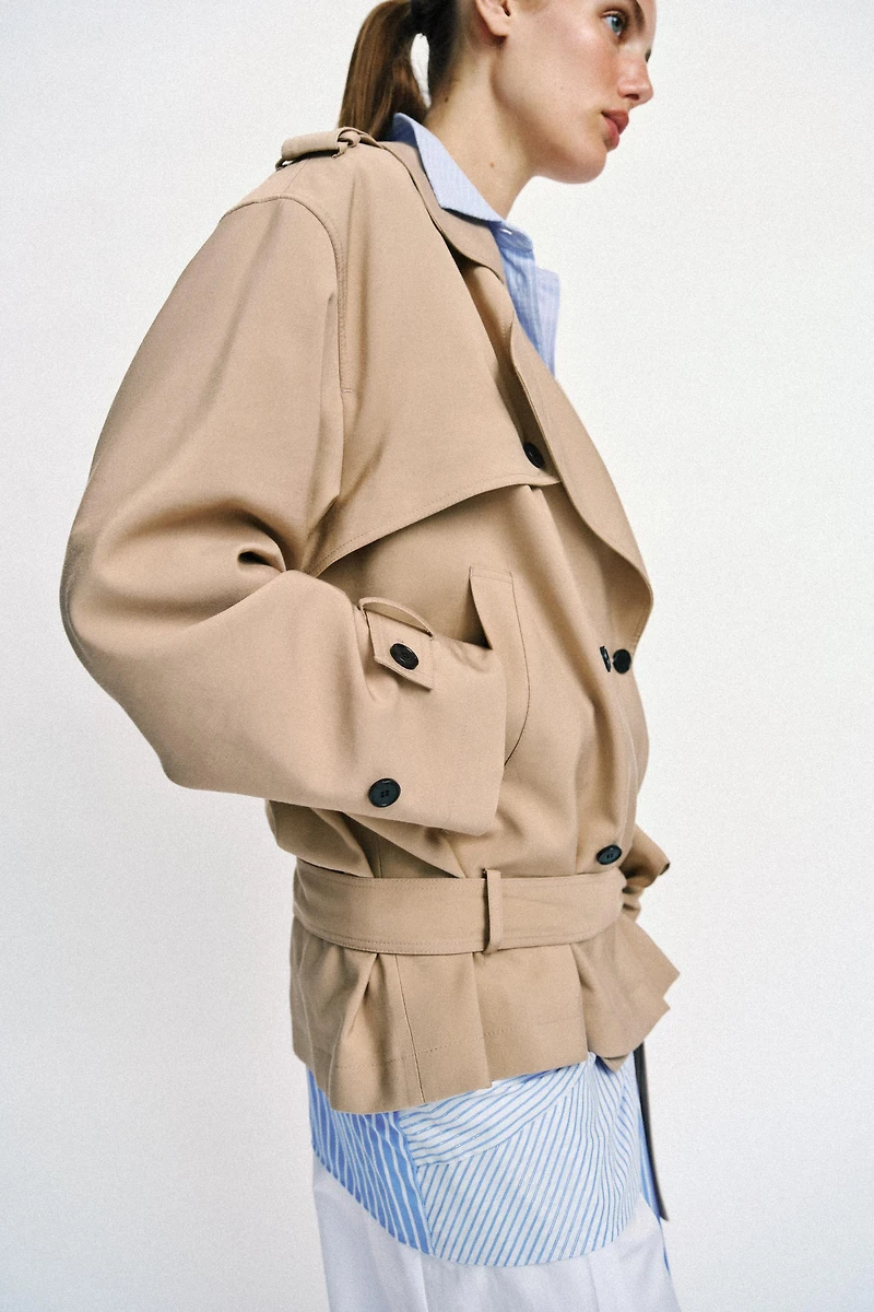 BELTED TRENCH JACKET