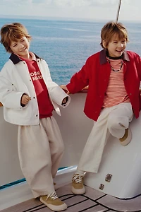 ZARA TIMELESS - CANVAS JACKET WITH CONTRAST COLLAR