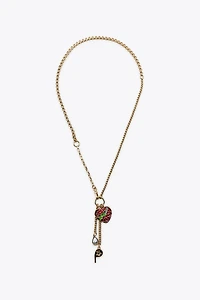 2-PACK OF ENAMELED SKULL NECKLACES