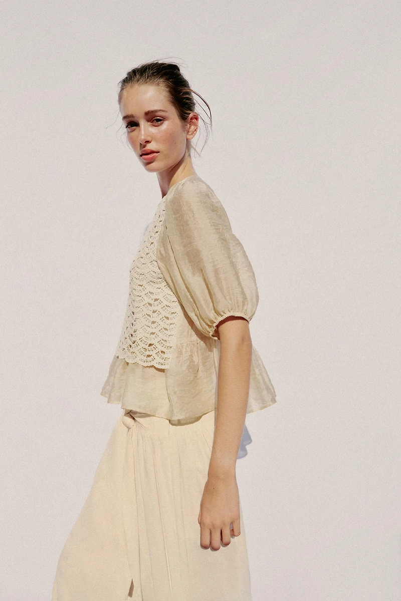 COMBINATION CROCHET TOP