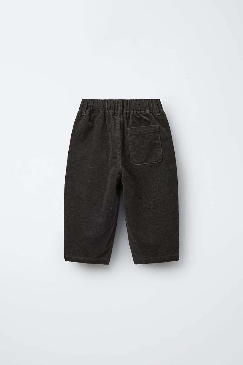 PANTALON BAGGY DOUX AU TOUCHER