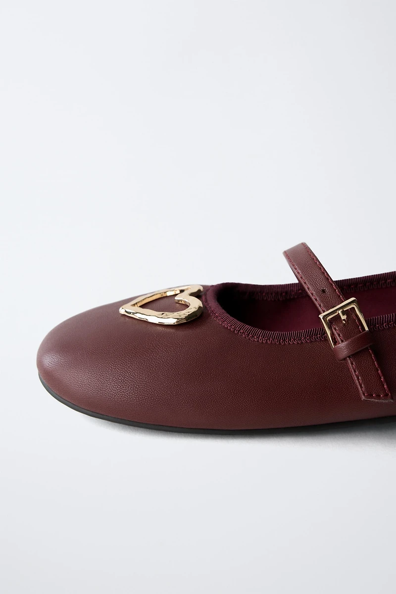 HEART BALLET FLATS